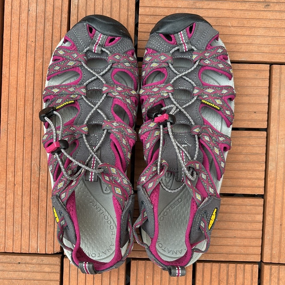 Keen Women's Outdoor Sandals - Gray and Pink. Worn once.